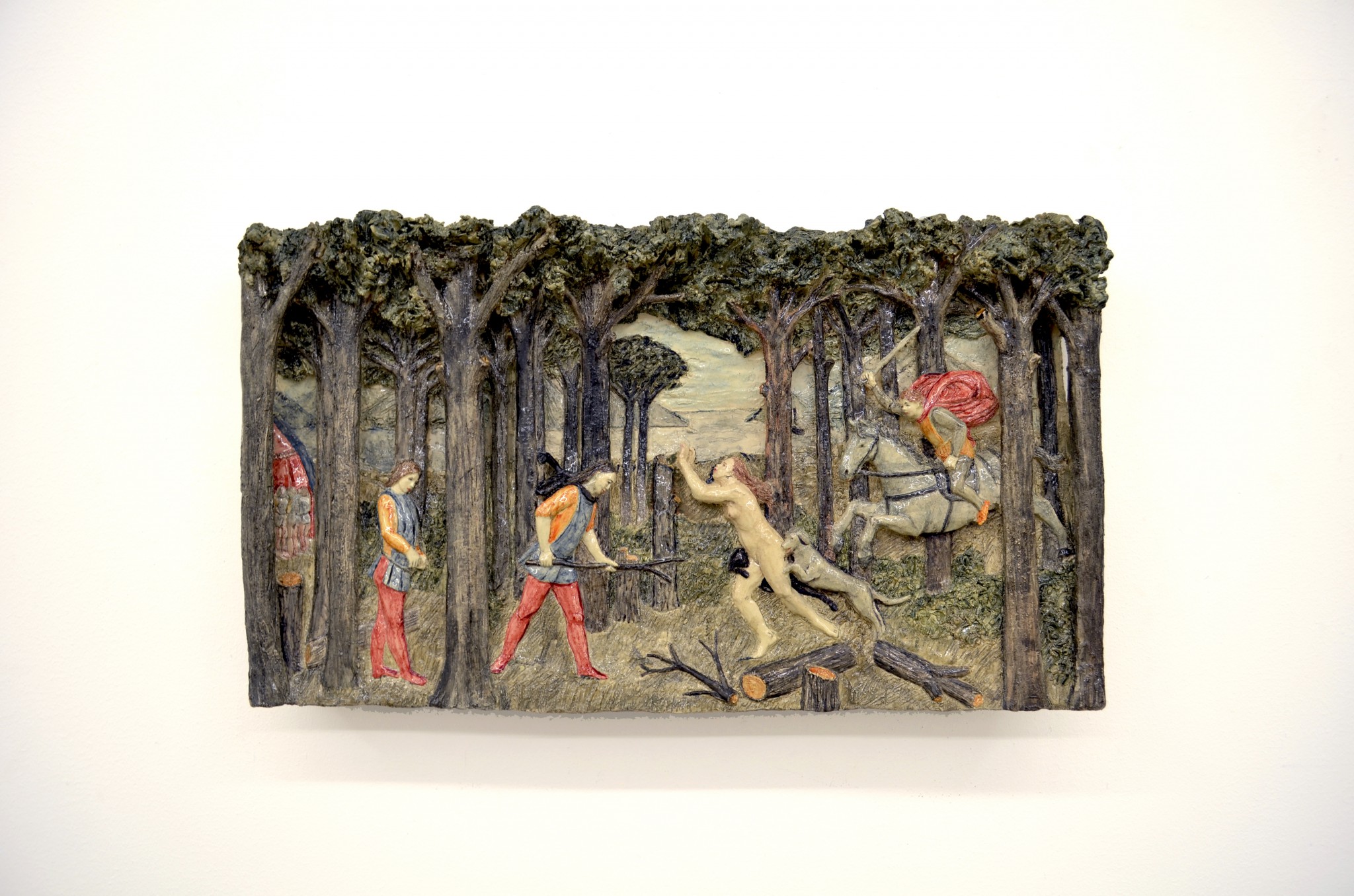 Freely after Botticelli - ”The story of Nastagio degli Onesti” (1482)	