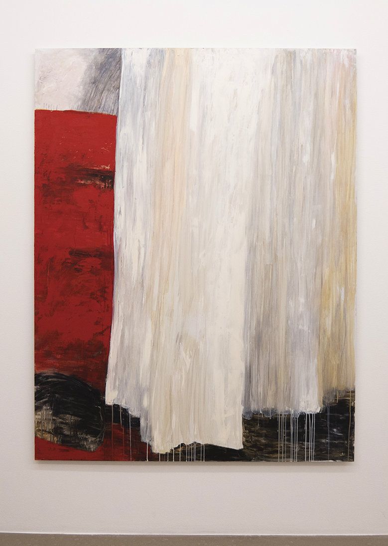 Karin Lind - In Between Peaks, oil on aluminum laminate, 180x140 cm, 2017