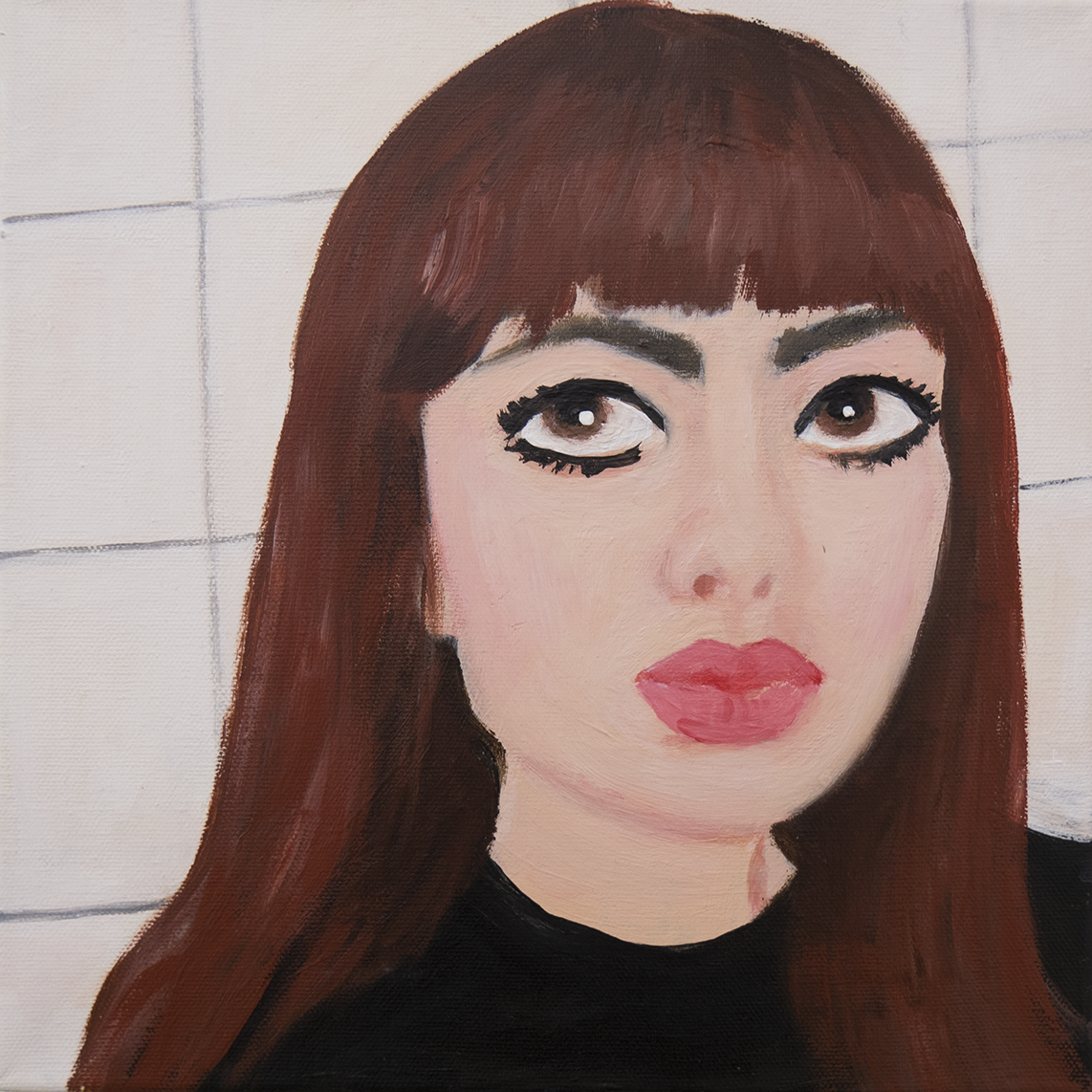 Marie Capaldi - Indie, acrylic on canvas, 30x30cm, 2018