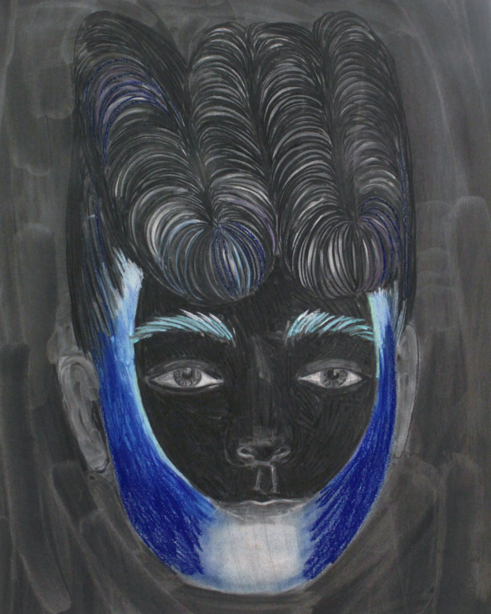 Hannaleena Heiska Camouflage XXII, 2018 charcoal on paper 94 x 73 cm